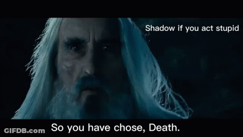 White-Haired Man Saying So You Have Chose Death GIF