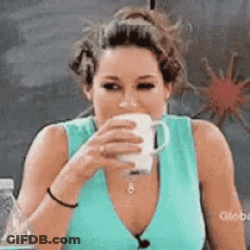 White Lady Funny Spit GIF