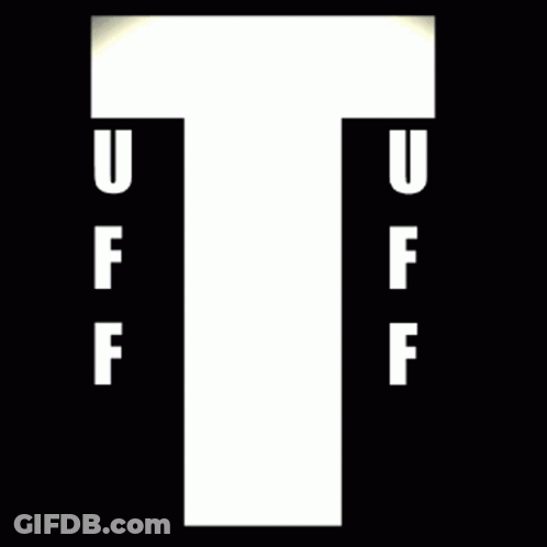 White Letter T With U And F On Purple GIF