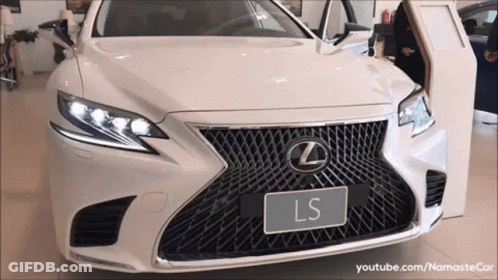 White Lexus LS Front GIF