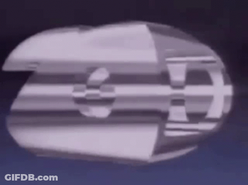 White Object On Blue Background GIF