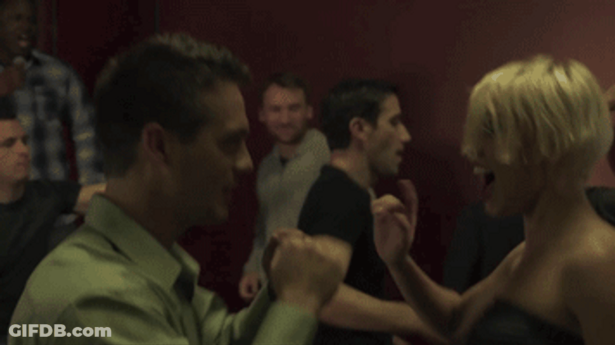 White People At A Club GIF