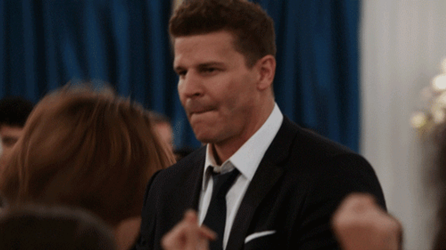 White People Dancing David Boreanaz GIF