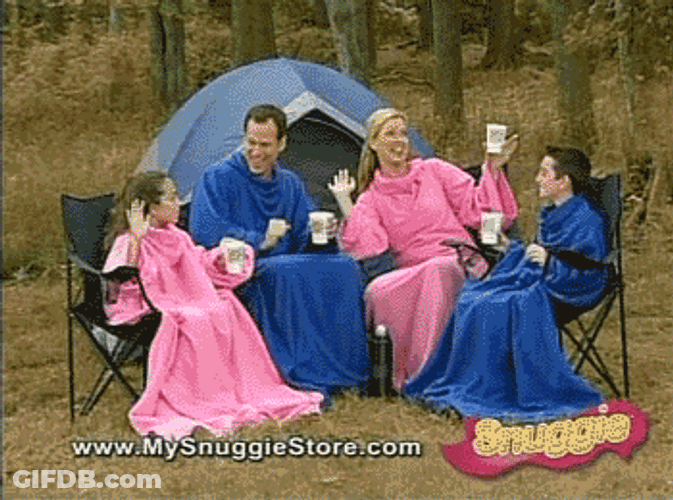 White People Family Camping GIF