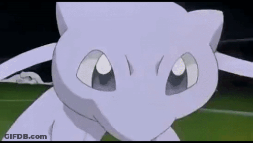 White Pokemon On Green Field GIF