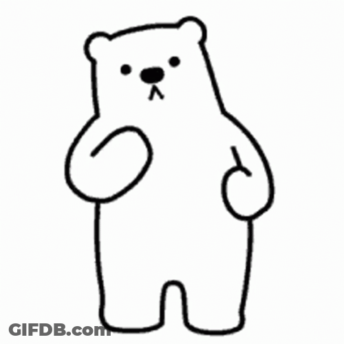 White Polar Bear Dancing GIF