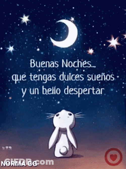 White Rabbit Feliz Noche GIF