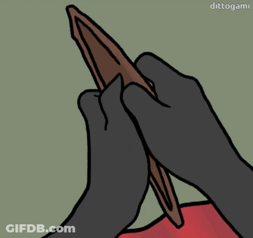 White Rabbit In Red Sweater Green Background GIF