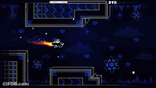 White Rabbit Playing Video Game With Loading Bar 37% GIF