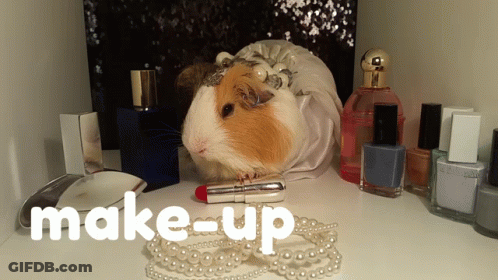 White Rat Looking Out Of Hole GIF