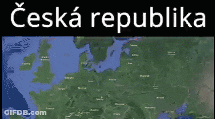 White Republika On Green Background GIF
