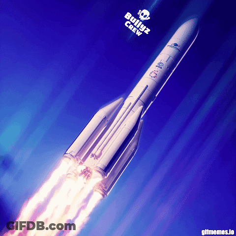 White Rocket Flying With Bullyz Crew GIF