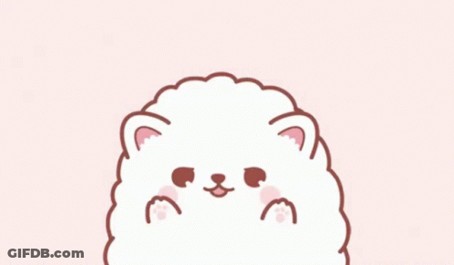 White Sheep With Pink Ears GIF
