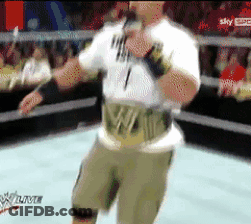 White Shirt Man 1 Dancing Wrestling Ring GIF