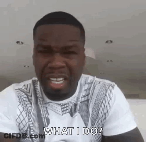 White Shirt Man Funny Face What I Do GIF