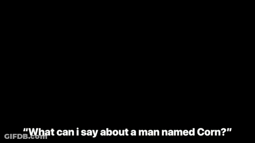 White Shirt Man Talking About Corn GIF