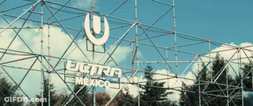 White Sign Saying Ultra Mexico GIF