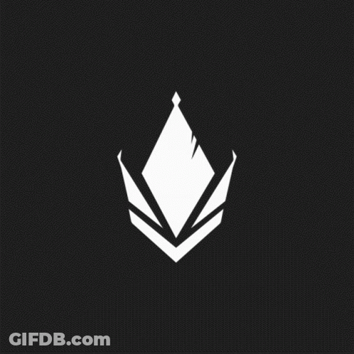 White Silhouette Man Crown Black GIF