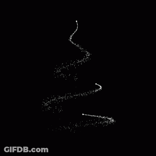 White Sparkle Christmas Tree GIF