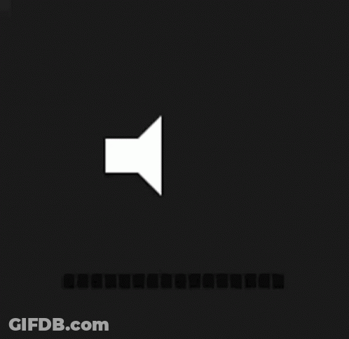 White Speaker Icon With Sound Wave GIF