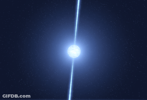White Star With Blue Beam GIF