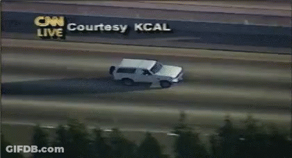 White SUV Driving On Highway GIF
