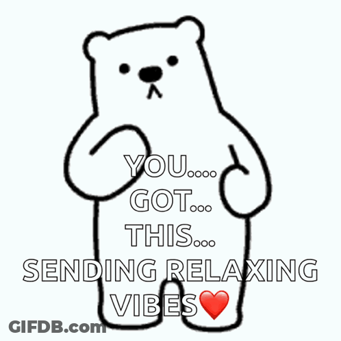 White Teddy Bear Saying You Got This GIF