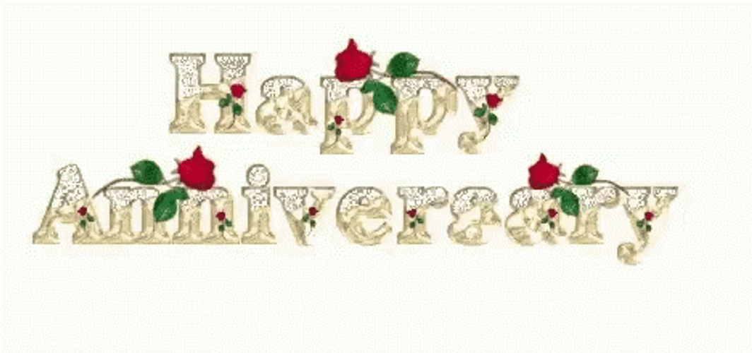 White Theme Happy 2 Year Work Anniversary GIF