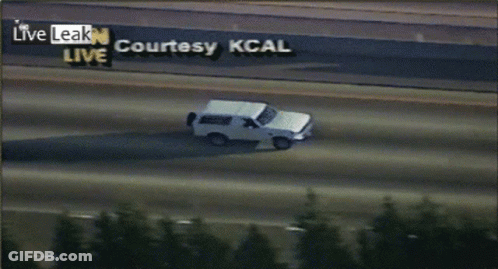 White Van Driving On Highway GIF