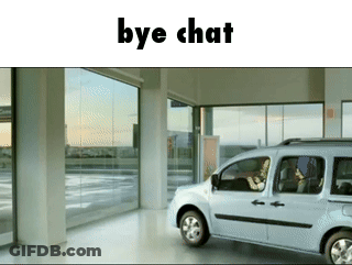 White Van In Showroom Bye Chat GIF