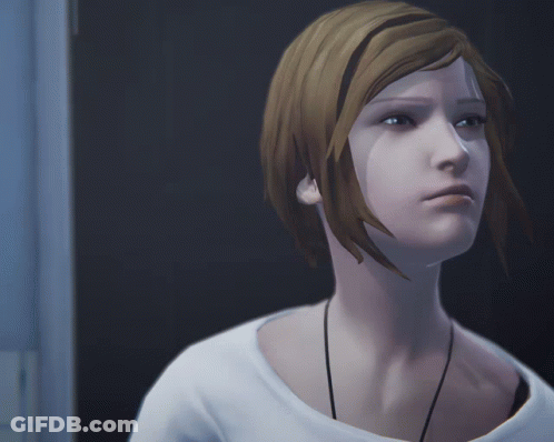 White Woman Jumpscare Poster Standing In Dark GIF