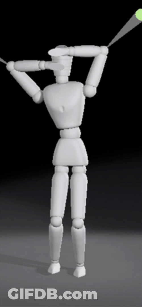 White Wooden Figure Thug Shaker GIF