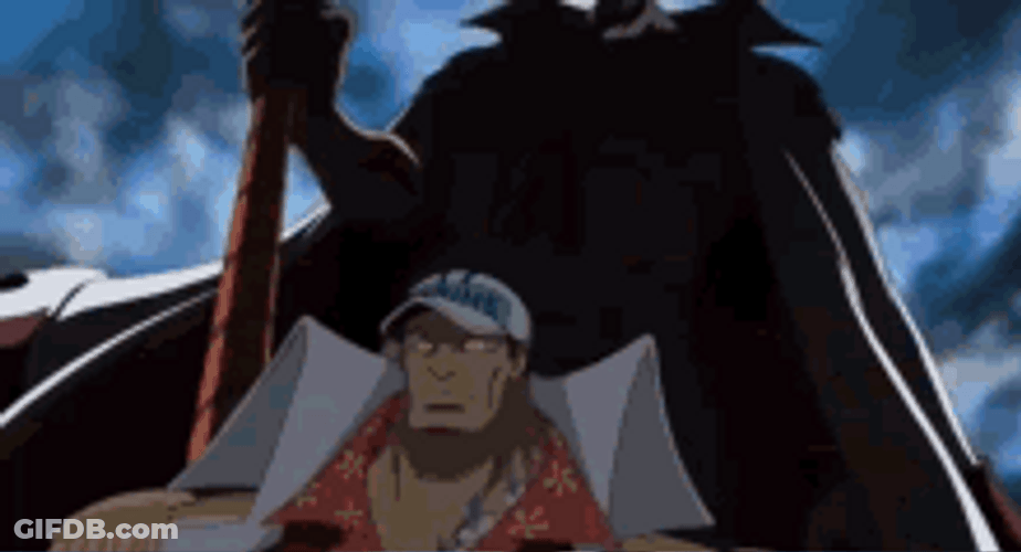 Whitebeard Edward Newgate Angry Rage One Piece GIF