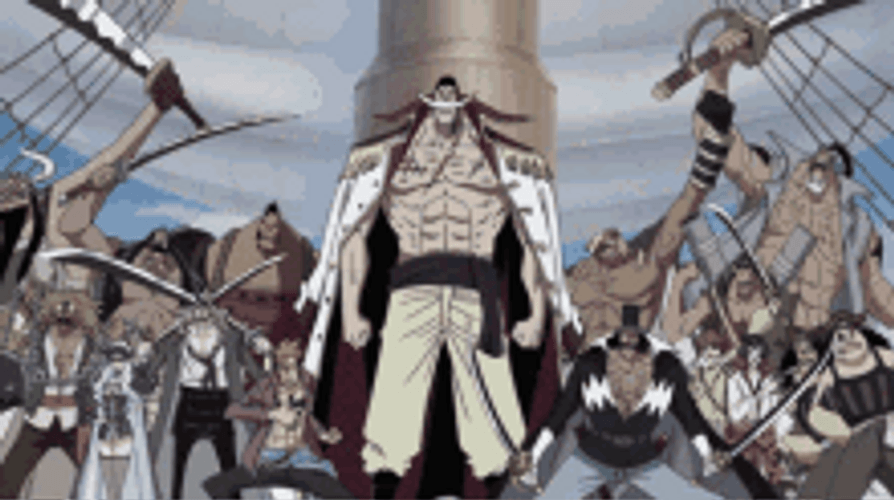 Whitebeard Edward Newgate Tremors Pirate Crew Ship GIF