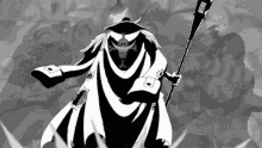 Whitebeard Pirate Captain Walking Smoke Fight GIF