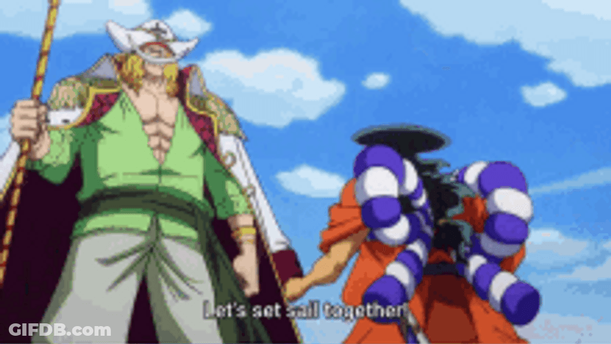 Whitebeard Pirates Crew Funny Shut Up Reaction GIF