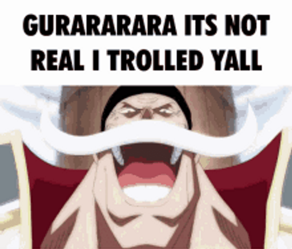 Whitebeard Troll Laughing Anime Meme GIF