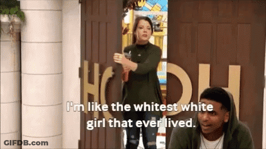 Whitest White Girl That Ever Lived GIF