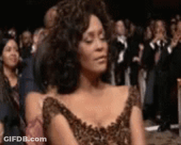 Whitney Houston Embracing The Moment GIF