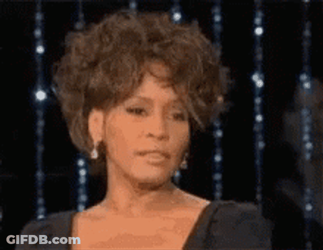 Whitney Houston Looking Away GIF