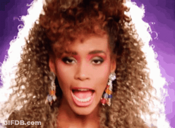 Whitney Houston Music Video Scene GIF