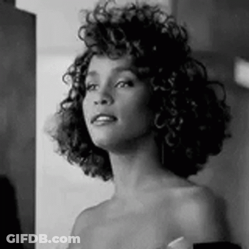 Whitney Houston Queen Of Pop Posing GIF