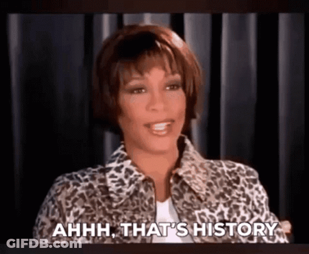 Whitney Houston That Is History GIF