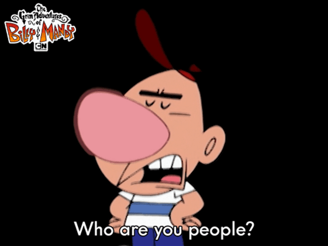Who Are You People Billy And Mandy GIF