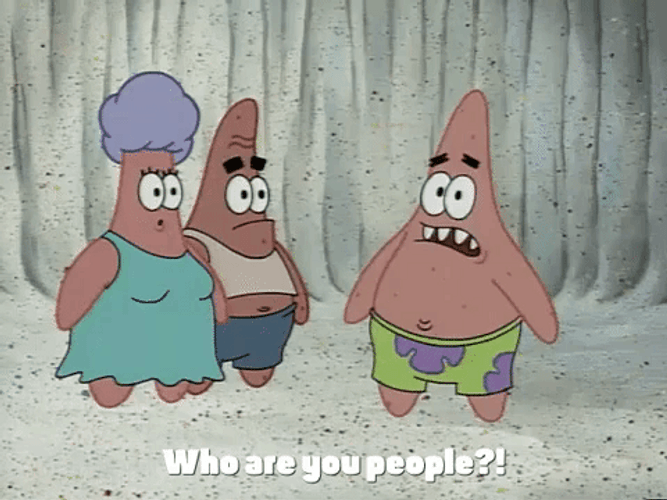 Who Are You People Confused Patrick GIF