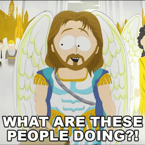 Who Are You People Jesus Christ South Park GIF