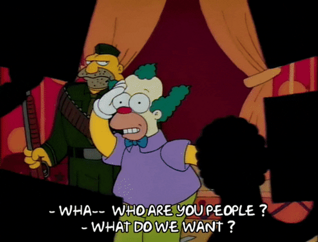 Who Are You People Krusty The Clown GIF