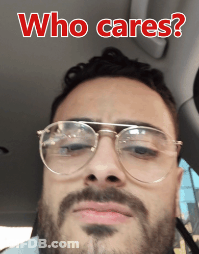 Who Cares Anymore Poster GIF