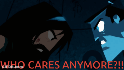 Who Cares Anymore Poster GIF