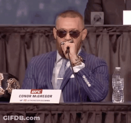 Who Dat Conor McGregor Look Back GIF